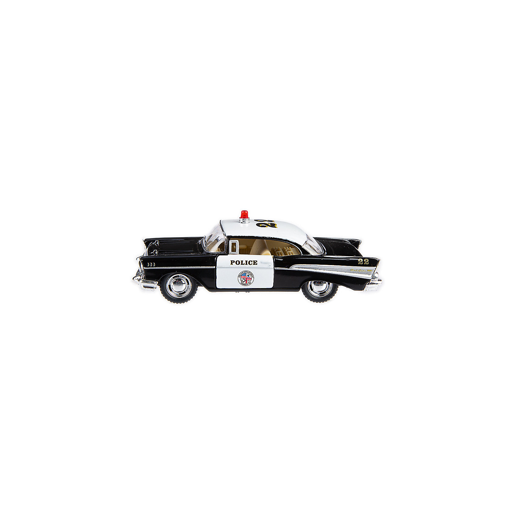 фото Коллекционная машинка Serinity Toys Chevrolet Bel Air Полиция, чёрно-белая