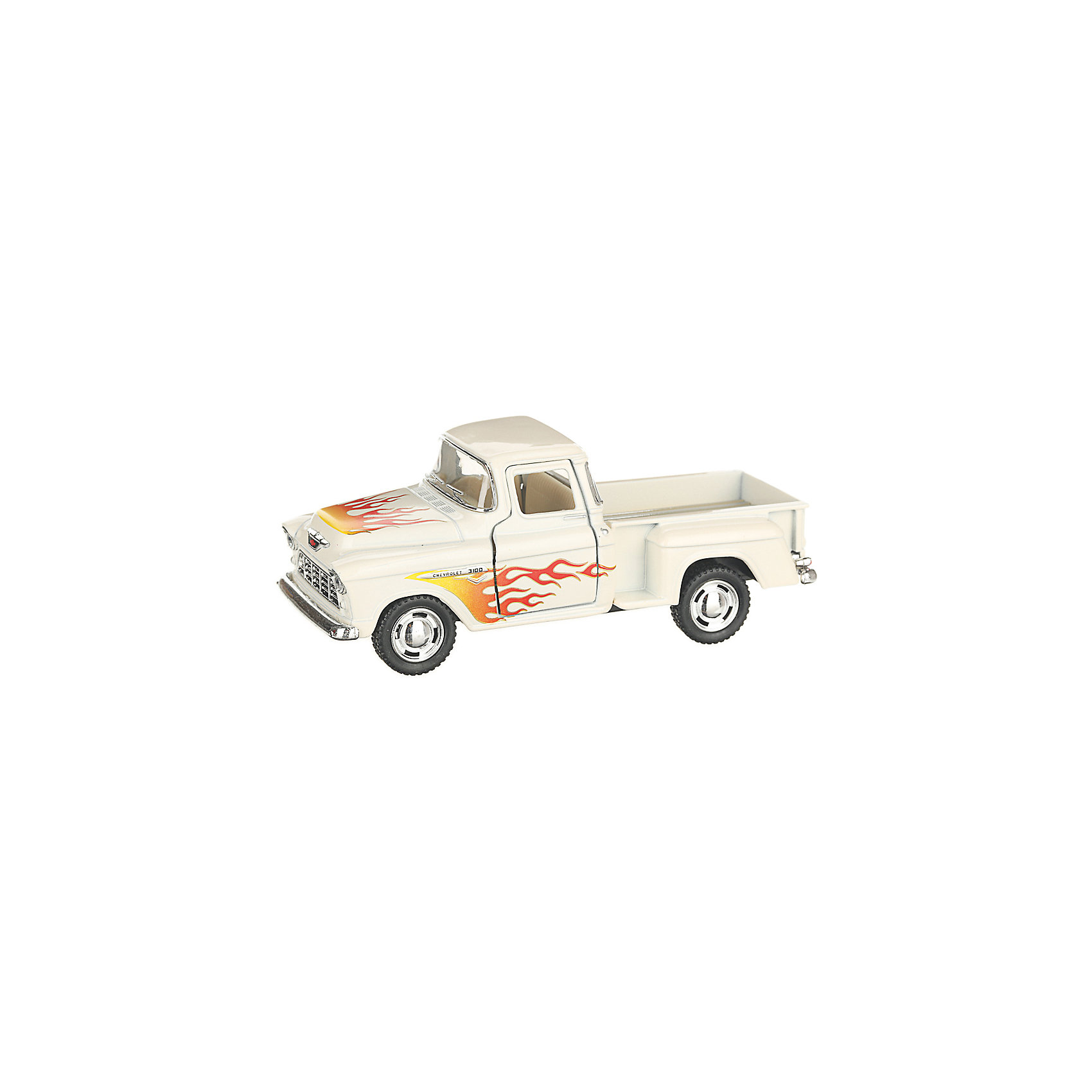 фото Коллекционная машинка serinity toys сhevy stepside пикап, белая