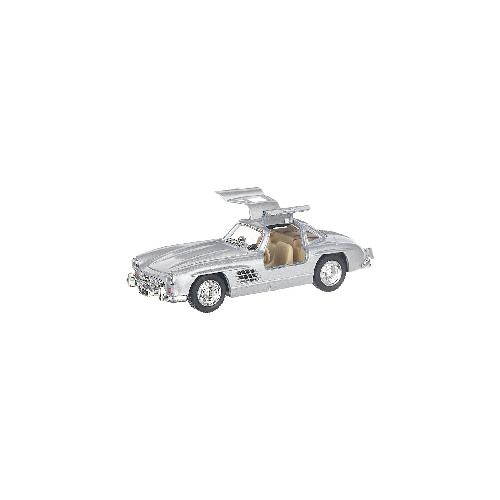 фото Коллекционная машинка serinity toys merсedes-benz 300 sl, серебристая