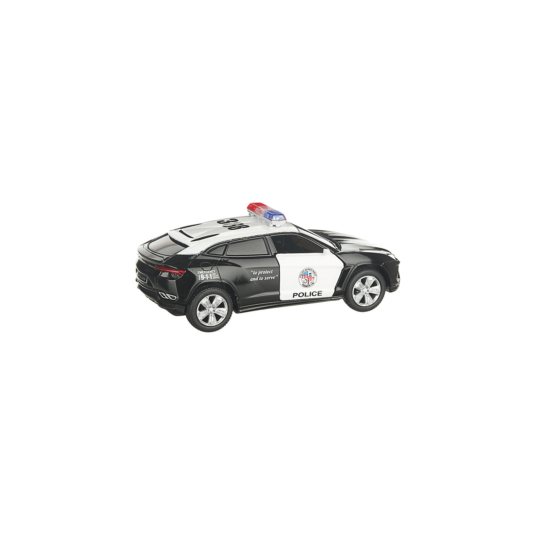 фото Коллекционная машинка Serinity Toys Lamborghin Urus Полиция, чёрно-белая