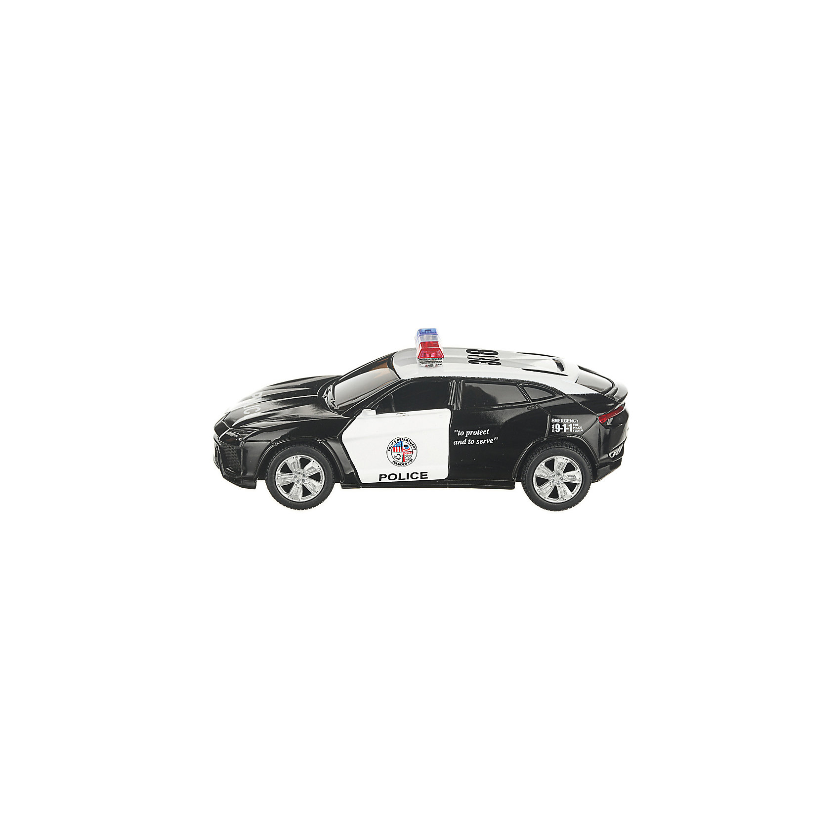 фото Коллекционная машинка Serinity Toys Lamborghin Urus Полиция, чёрно-белая