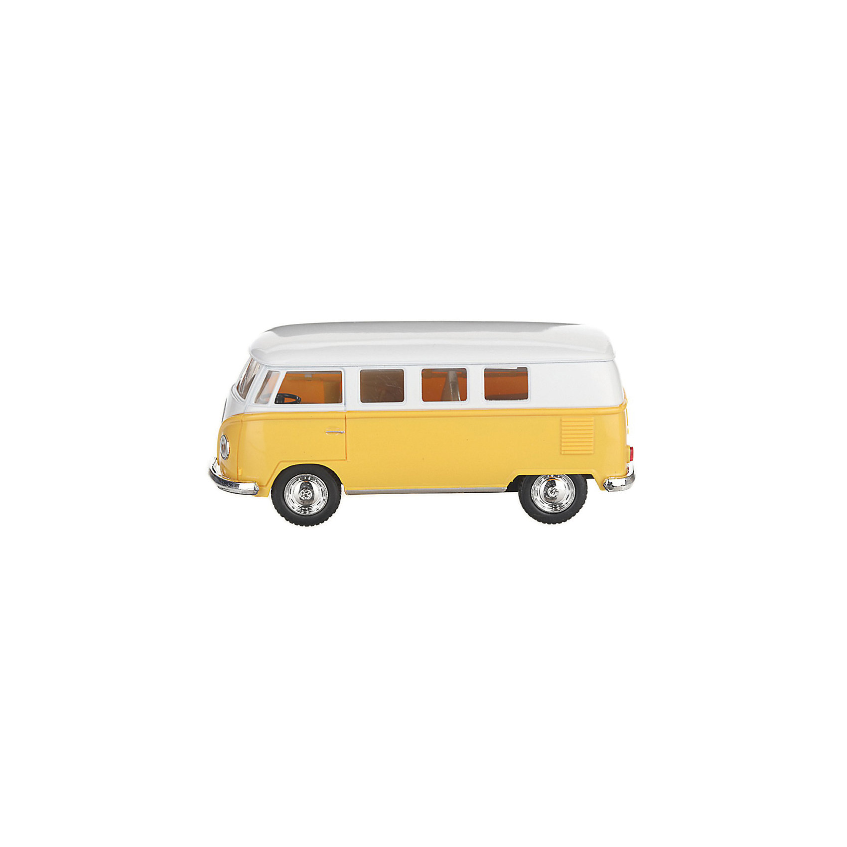 фото Металлический автобус Serinity Toys Volkswagen Classical, жёлтый