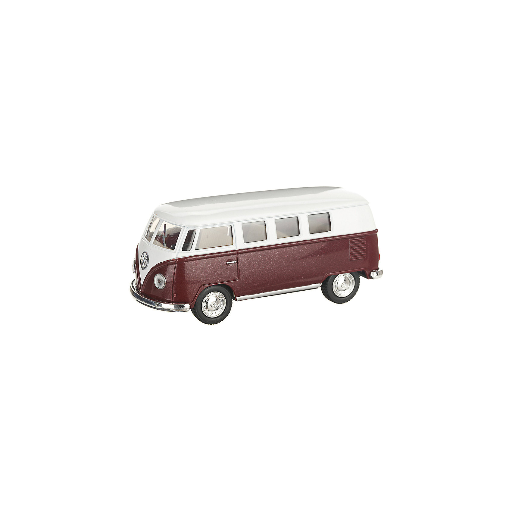 фото Металлический автобус Serinity Toys Volkswagen Classical, бордовый