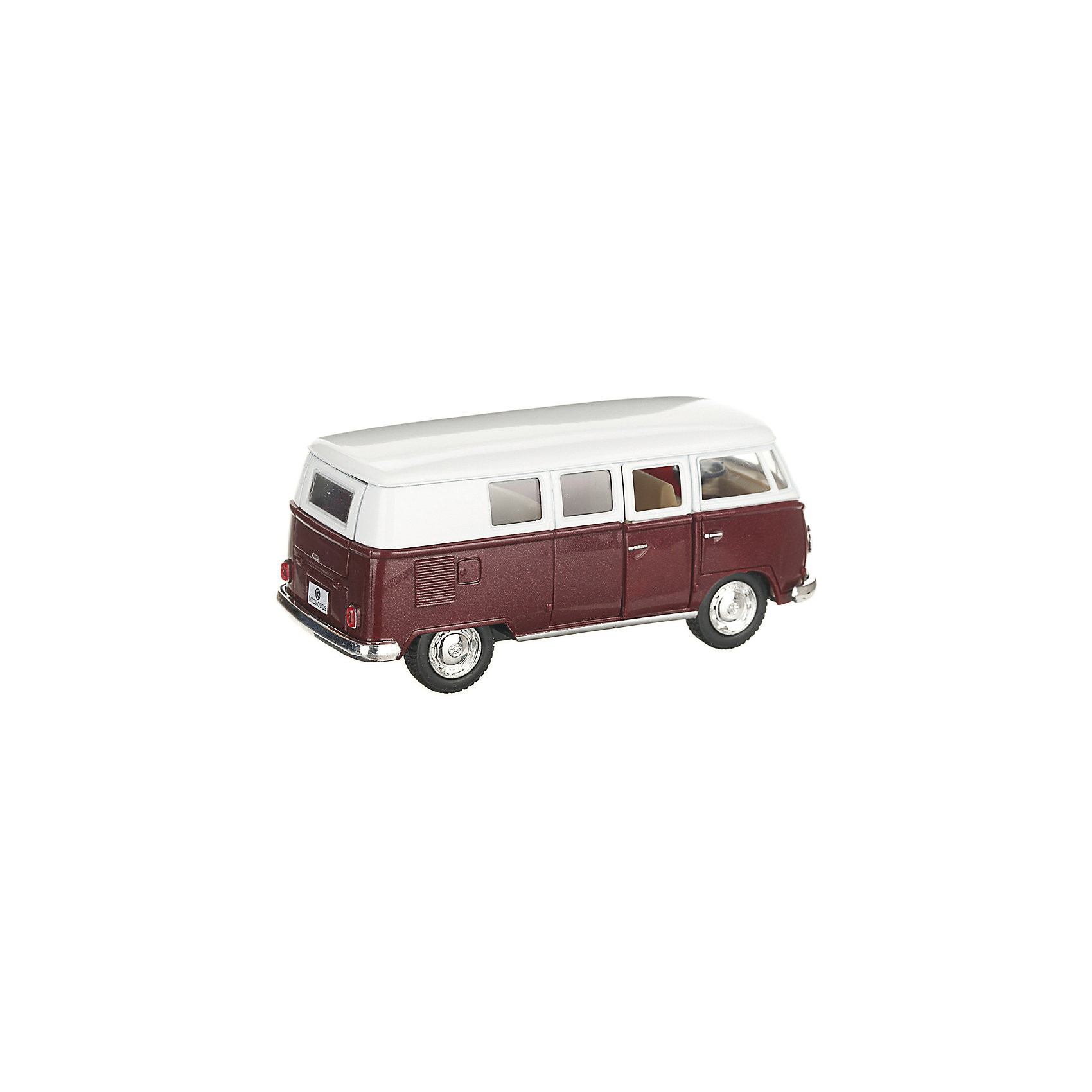 фото Металлический автобус Serinity Toys Volkswagen Classical, бордовый