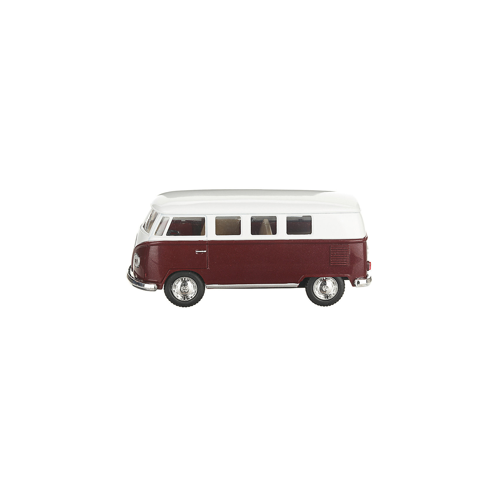 фото Металлический автобус Serinity Toys Volkswagen Classical, бордовый