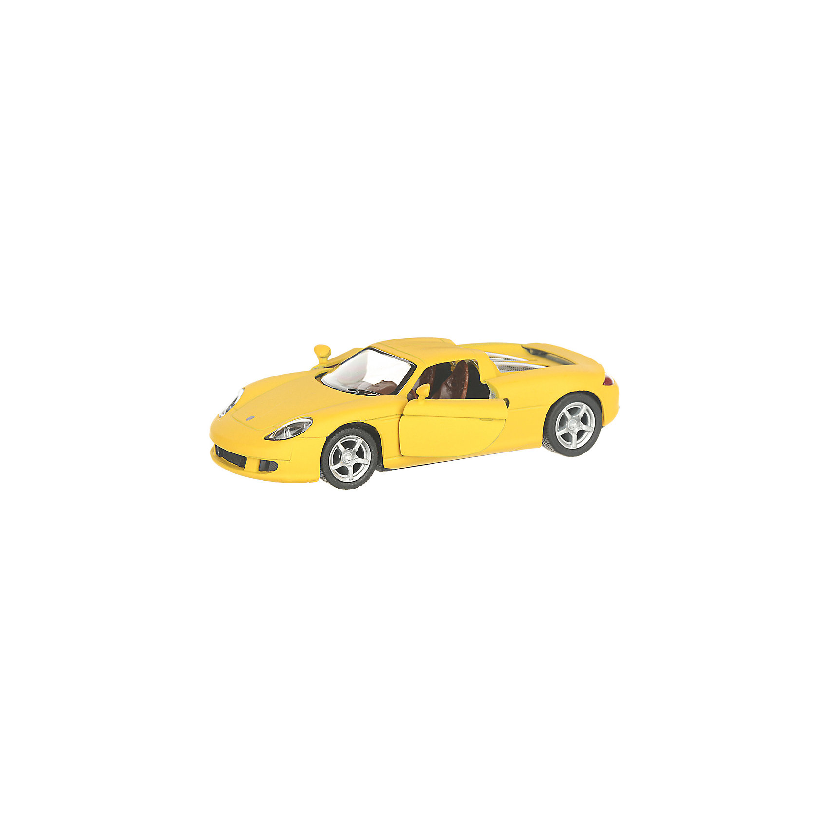 фото Коллекционная машинка serinity toys porsche carrera gt, жёлтая