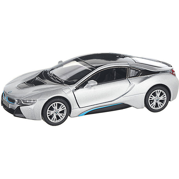 фото Коллекционная машинка Serinity Toys BMW i8, серебристая