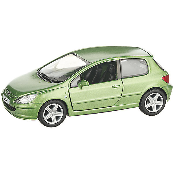 

Металлическая машинка Serinity Toys Peugeot 307, зелёная