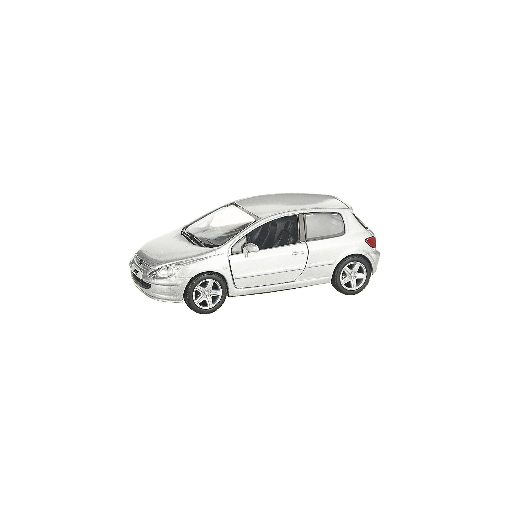 фото Коллекционная машинка Serinity Toys Peugeot 307, серебристая