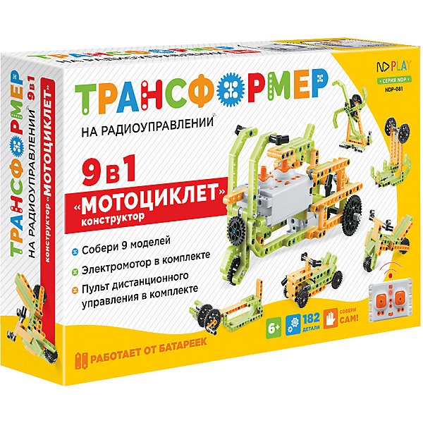 

Набор для робототехники ND Play Трансформер "Мотоциклет" 9 в 1