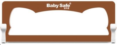 Baby Safe Барьер для кроватки Baby Safe Ушки, 150х66 см, коричневый барьеры и ворота baby safe барьер для кроватки ушки 180 х 42 см