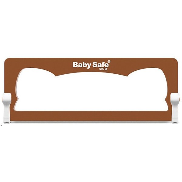 фото Барьер для кроватки Baby Safe "Ушки", 120х66 см, коричневый