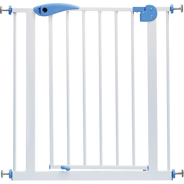 Барьер-калитка для дверного проема XY-008, 75-85 см, белый/синий металл Baby Safe 13278279