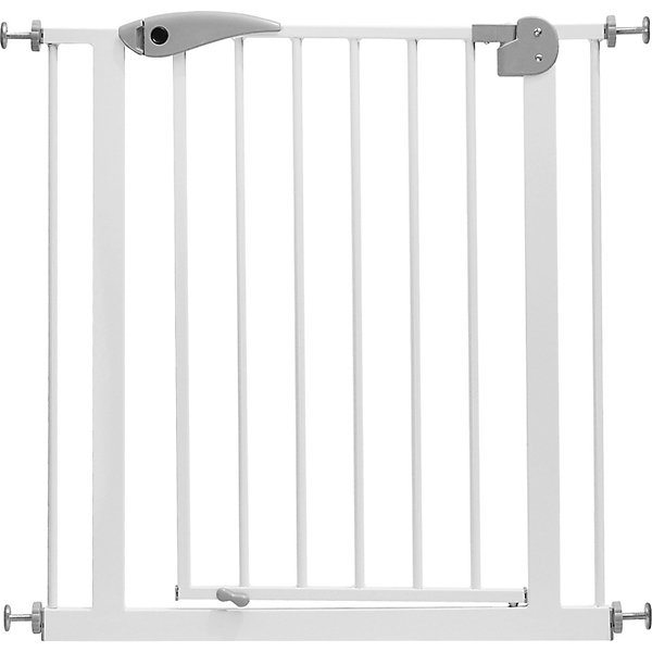 Барьер-калитка для дверного проема XY-008GR, 75-85 см, белый/серый металл Baby Safe 13278281