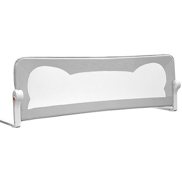 

Барьер для кроватки Baby Safe Ушки, 120х42 см, серый