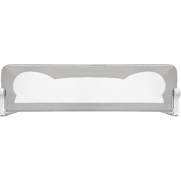 

Барьер для кроватки Baby Safe Ушки, 180х66 см, серый