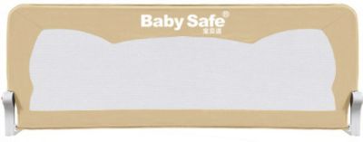 Baby Safe Барьер для кроватки Baby Safe Ушки, 150х42 см, бежевый барьеры и ворота baby safe барьер для кроватки 180 х 42 см