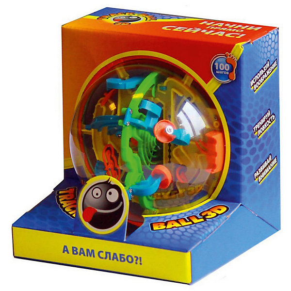 

Головоломка Track Ball 3D Шар 100 ходов, 13 см, Синий/красный, Головоломка Track Ball 3D Шар 100 ходов, 13 см