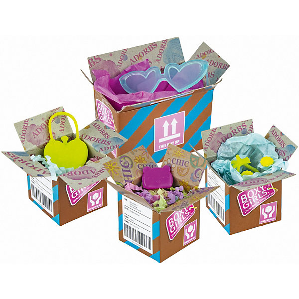 

Игровой набор 1Toy Boxy Girls 4 посылки с сюрпризами для кукол