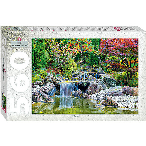 Мозаика puzzle 560 Каскадный водопад в японском саду Степ Пазл 13335503
