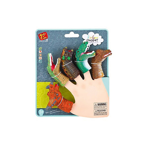 фото Пальчиковый театр Finger Puppets "Динозавры", 5 шт