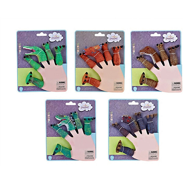 Пальчиковый театр "Динозавры", 5 шт Finger Puppets 13335684