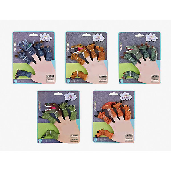 фото Пальчиковый театр Finger Puppets "Динозавры", 5 шт