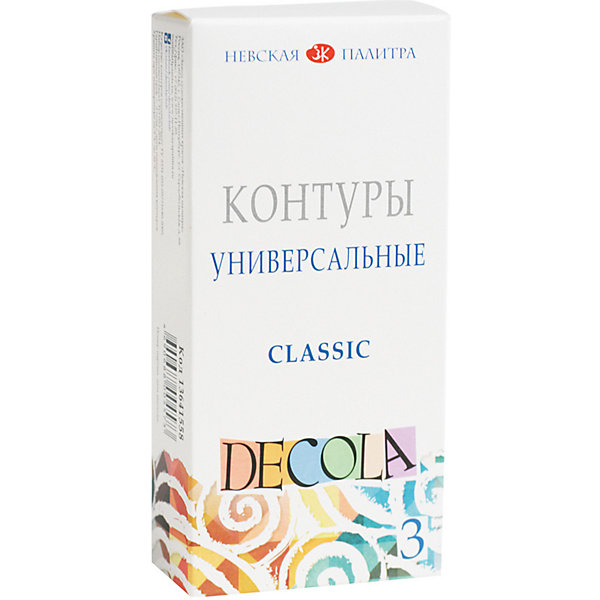 

Контуры 3ХК Decola Classic, универсальные, 3 цвета, акриловые