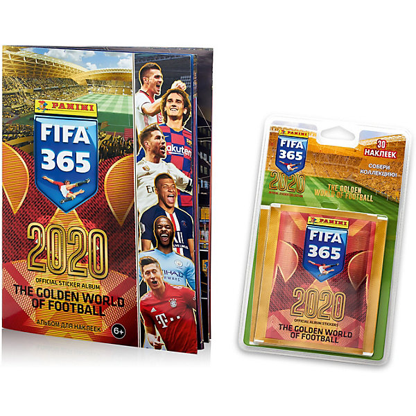 

Альбом Panini FIFA 365 - 2020 и блистер с наклейками, 60 пакетиков в блистере