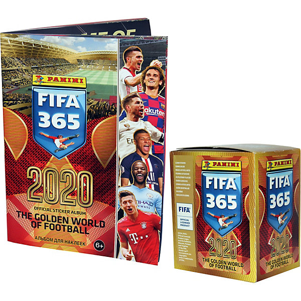 Альбом FIFA 365 - 2020 и бокс с наклейками, 50 пакетиков в боксе PANINI 13405179