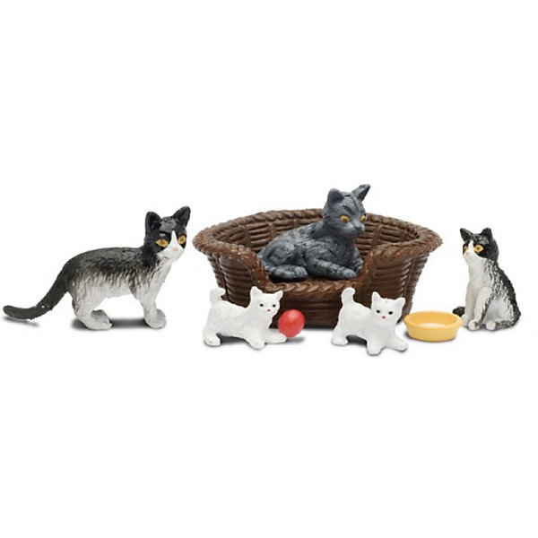 

Набор фигурок животных Lundby "Кошачья семья, Разноцветный, Набор фигурок животных Lundby "Кошачья семья"