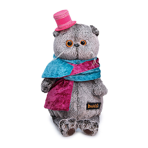 

Мягкая игрушка Budi Basa Кот Басик в бархатном кашне, 22 см
