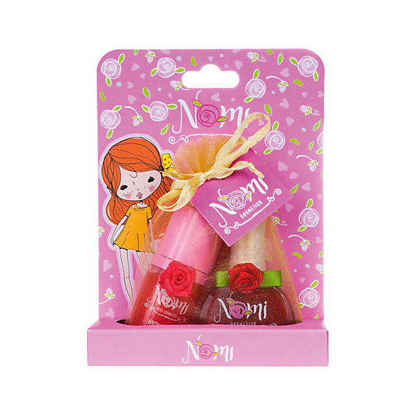 

Детская декоративная косметика Nomi "Клубничное варенье", блеск и лак