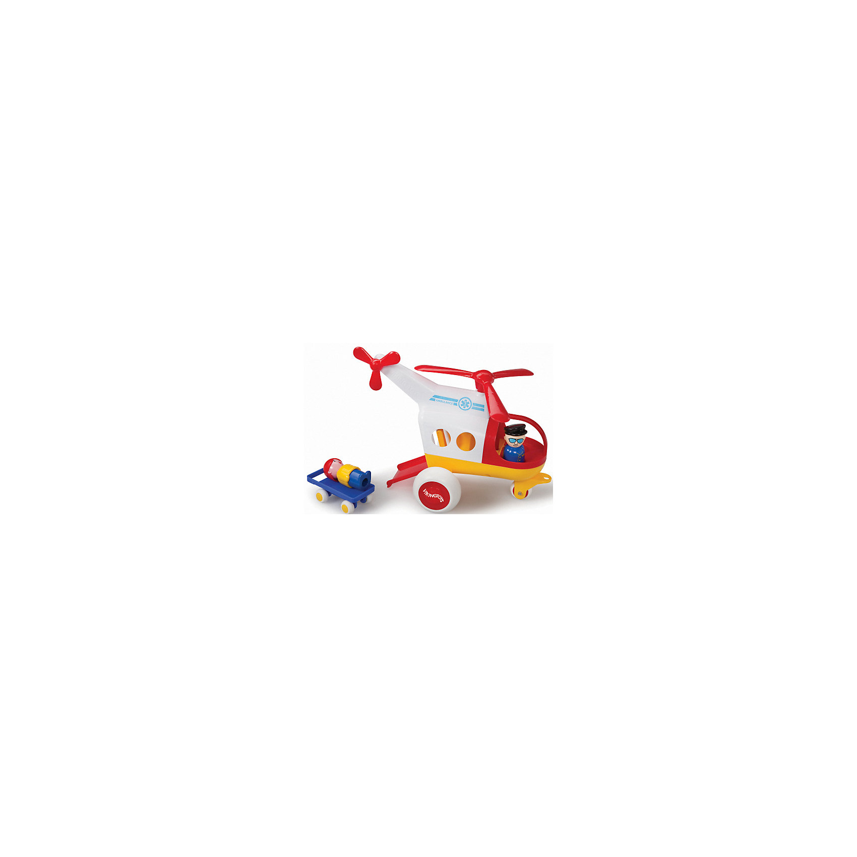 Игровой набор Медицинский вертолет с фигурками Viking Toys 13420322