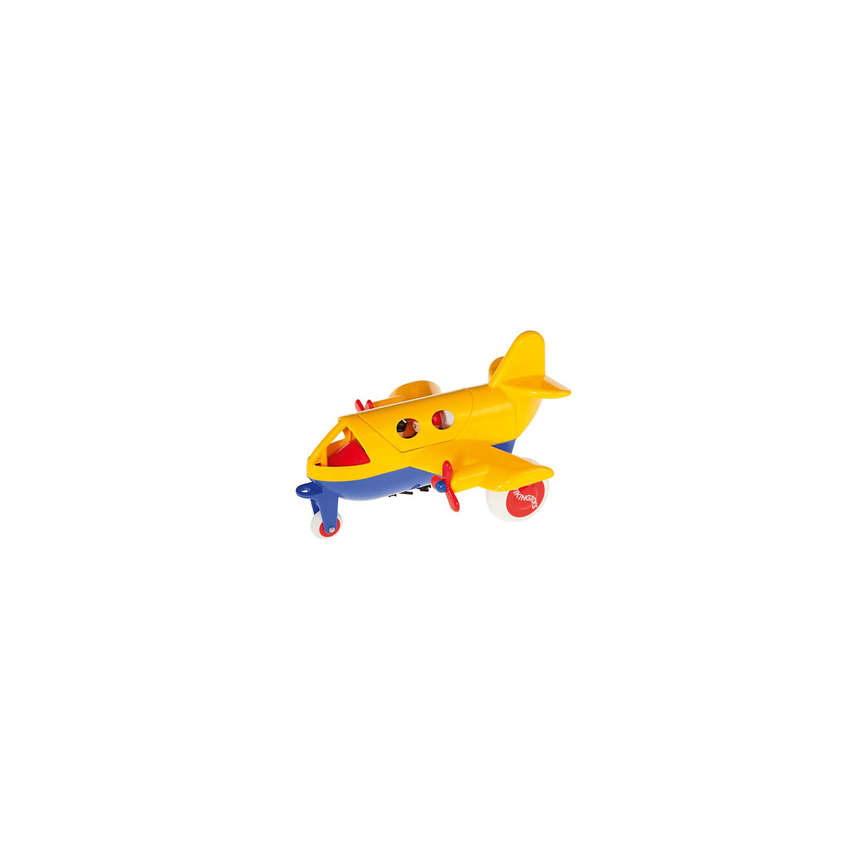 Игровой набор Самолет Jumbo с 2 фигурками, желтый Viking Toys 13420351