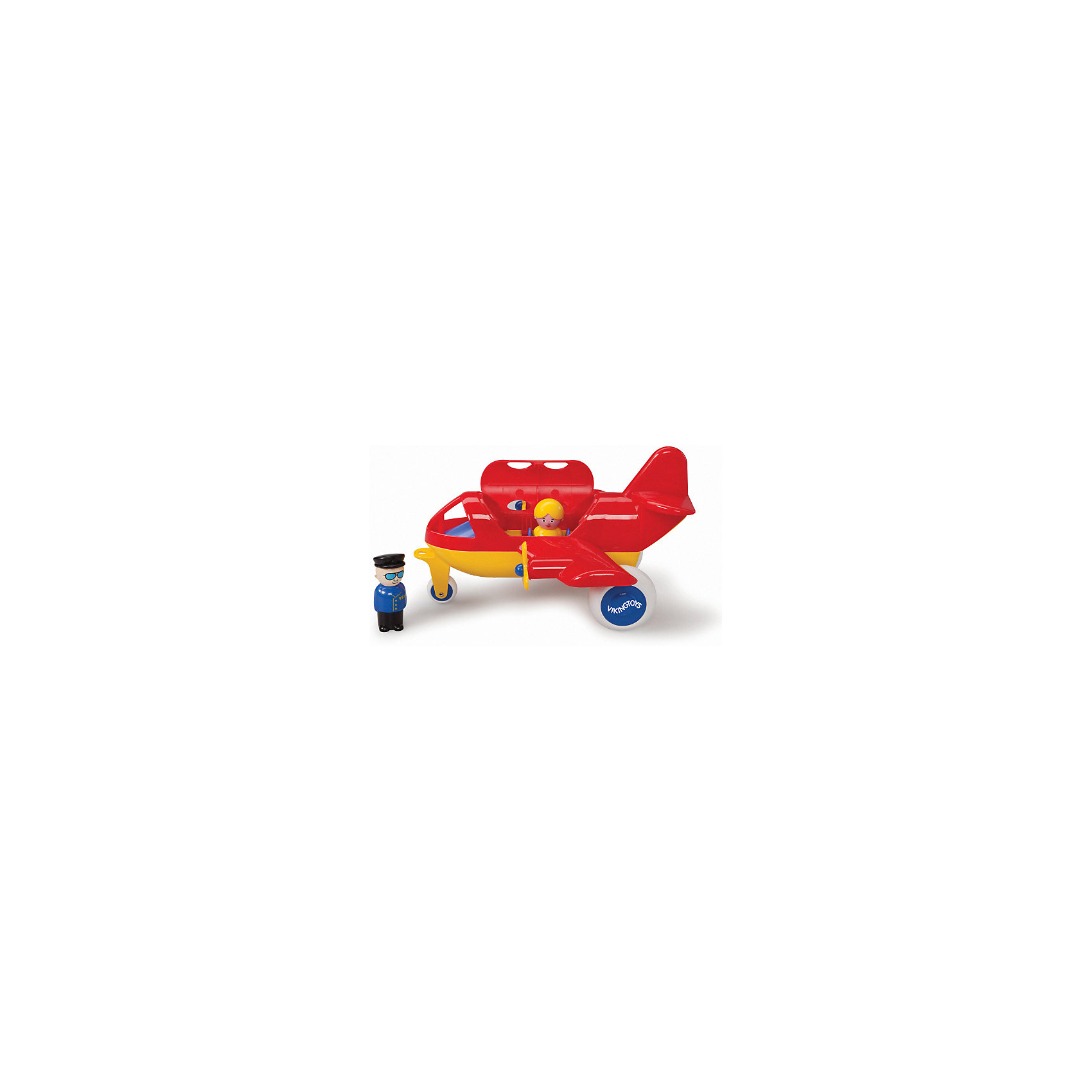 Игровой набор Самолет Jumbo с 2 фигурками, красный Viking Toys 13420354