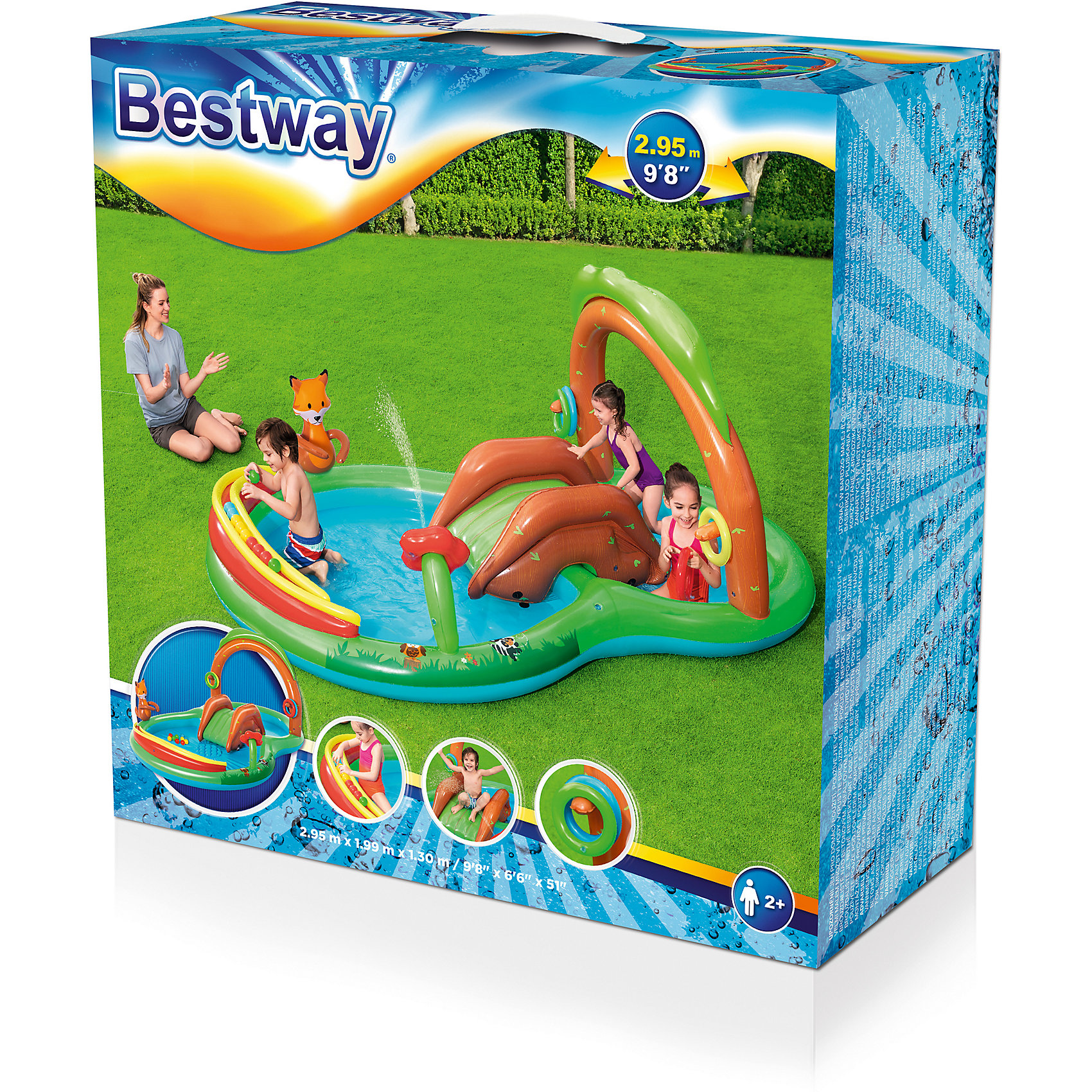 фото Надувной бассейн bestway playing woods, 295х199х130 см