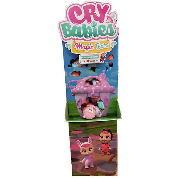 Плачущий мини-младенец Cry Babies Magic Tears с домиком и аксессуарами, 24 шт. в ассортименте IMC Toys 13423971