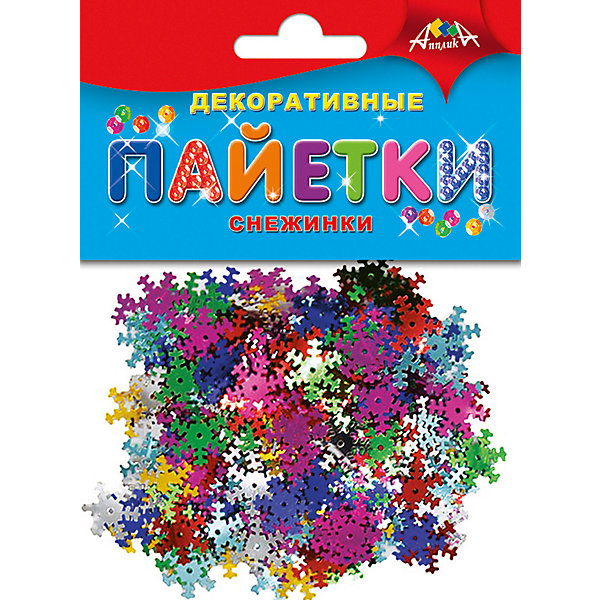 

Набор для творчества Апплика "Декоративные пайетки" Новый год, Снежинки
