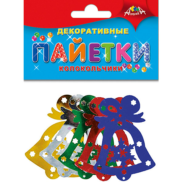 

Набор для творчества Апплика "Декоративные пайетки" Новый год, Колокольчики