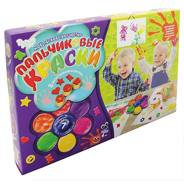 

Набор для творчества Danko Toys Пальчиковые краски Моё первое творчество