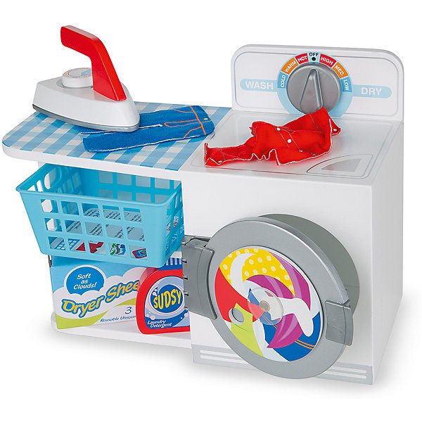 

Деревянный набор Melissa&Doug Прачечная, Разноцветный, Деревянный набор Melissa&Doug Прачечная