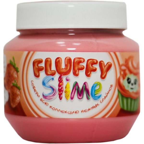 

Слайм Monster's Slime Fluffy Красный с ароматом клубники, 250 мл