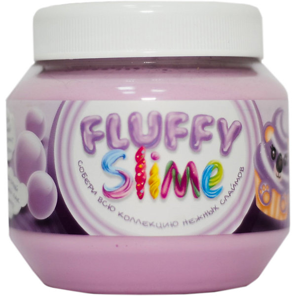 фото Слайм monster's slime fluffy фиолетовый с ароматом баблгам, 250 мл kiki