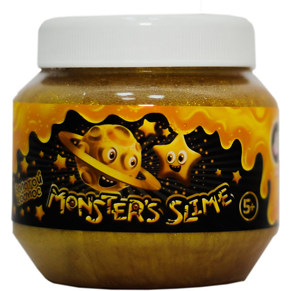 

Слайм классический Monster's Slime Серебряный космос, 120 мл, Золотой, Слайм классический Monster's Slime Серебряный космос, 120 мл