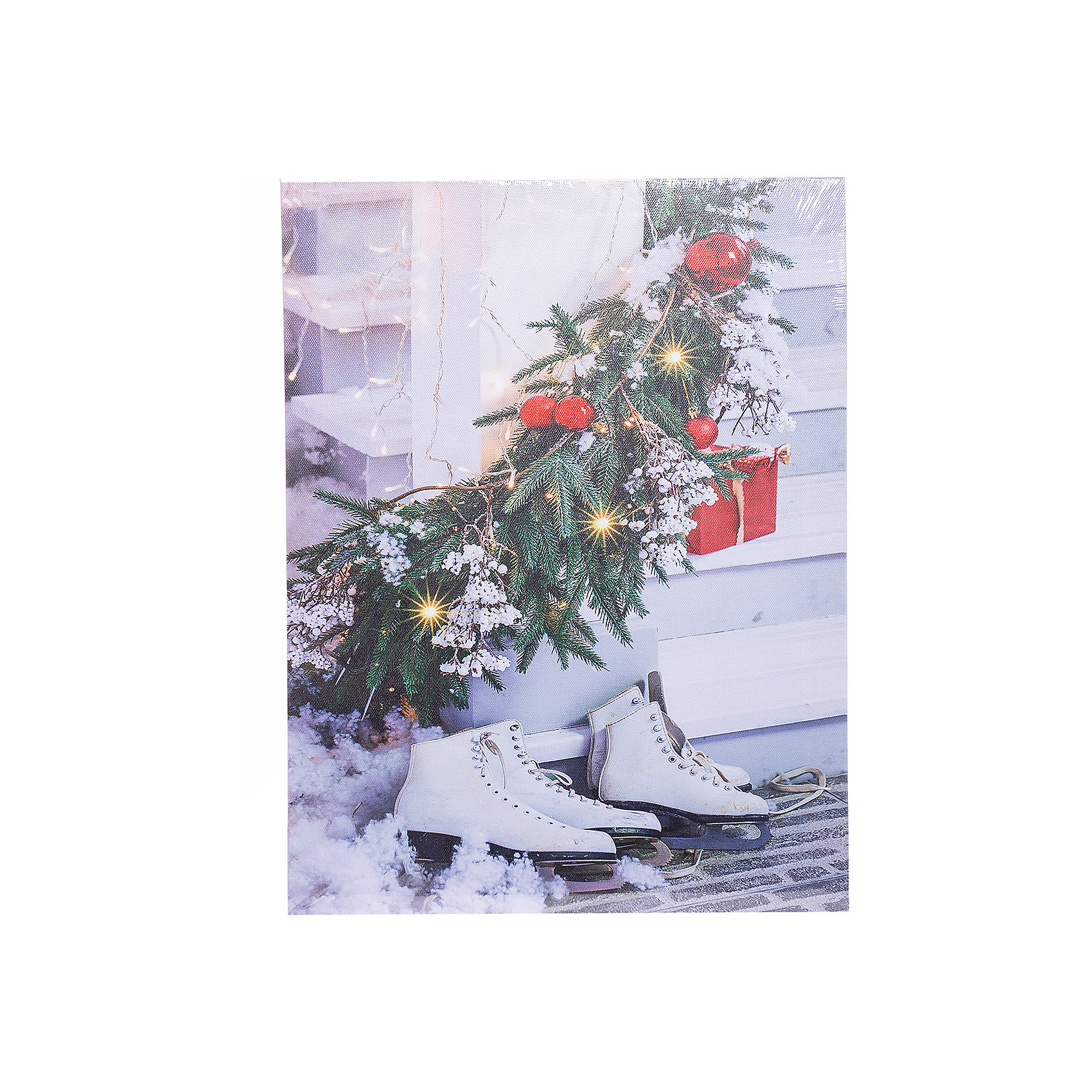 фото Рождественская картина House of seasons белая