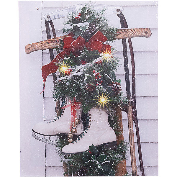 фото Рождественская картина House of seasons с санками