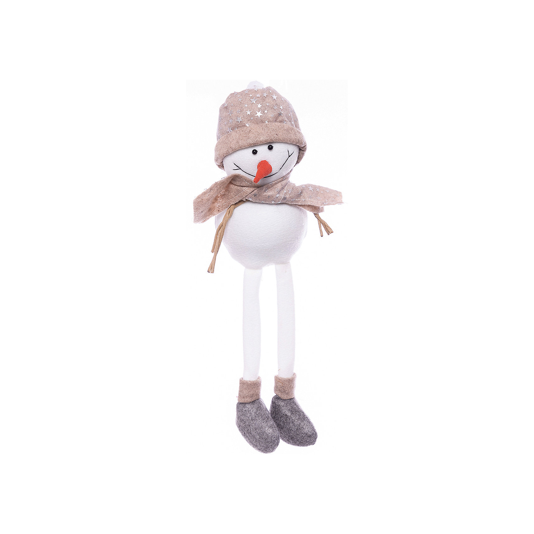 фото Фигурка декоративная House of seasons Снеговик в бежевой шапочке