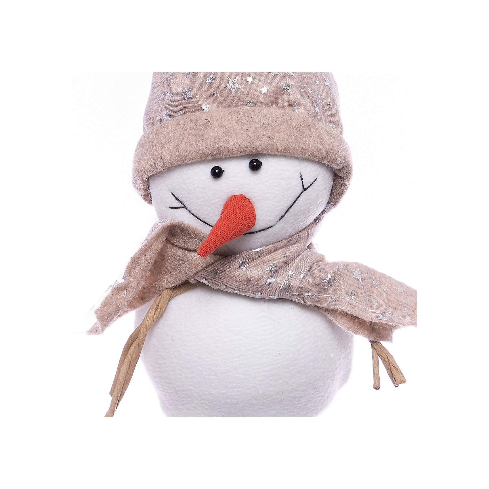 фото Фигурка декоративная House of seasons Снеговик в бежевой шапочке