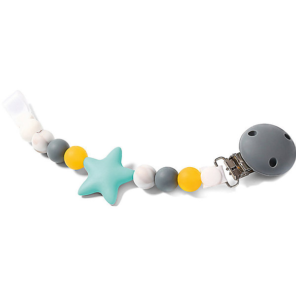 

Держатель для пустышки BabyOno Star серый, Держатель для пустышки BabyOno Star